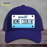 Home Cookin Kentucky Novelty License Plate Hat Mesh / Royal Blue