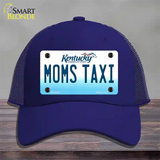 Moms Taxi Kentucky Novelty License Plate Hat Mesh / Royal Blue