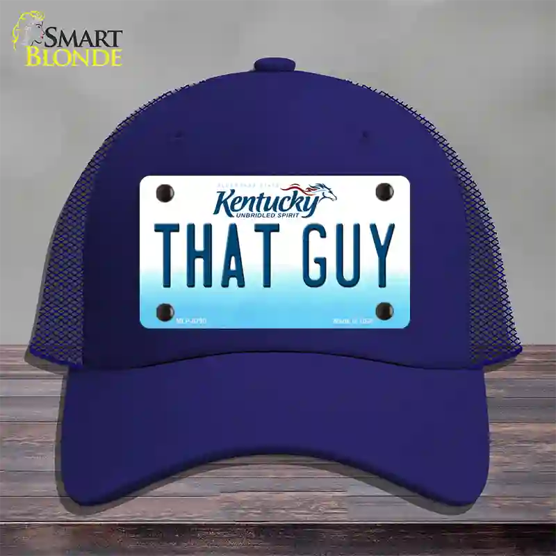 That Guy Kentucky Novelty License Plate Hat Mesh / Royal Blue