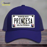 Princesa Puerto Rico Novelty License Plate Hat Mesh / Royal Blue