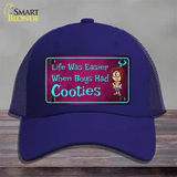 When Boys Had Cooties Novelty License Plate Hat Mesh / Royal Blue