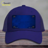 Royal Blue Oil Rubbed Solid Novelty License Plate Hat Mesh / Royal Blue