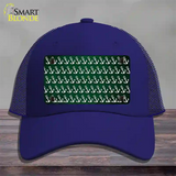 Green White Anchor Oil Rubbed Novelty License Plate Hat Mesh / Royal Blue