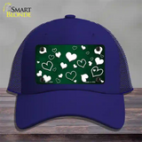 Green White Love Oil Rubbed Novelty License Plate Hat Mesh / Royal Blue