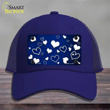 Blue White Love Oil Rubbed Novelty License Plate Hat Mesh / Royal Blue