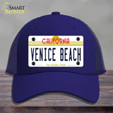 Venice Beach California Novelty License Plate Hat Mesh / Royal Blue