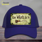 The Witch Is In Novelty License Plate Hat Mesh / Royal Blue