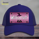 Witchcraft Novelty License Plate Hat Mesh / Royal Blue