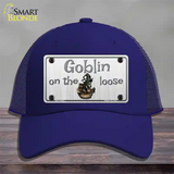 Goblin On The Loose Novelty License Plate Hat Mesh / Royal Blue