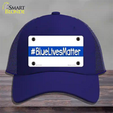 Blue Lives Matter Novelty License Plate Hat Mesh / Royal Blue