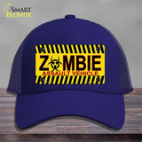 Zombie Assault Vehicle Novelty License Plate Hat Mesh / Royal Blue