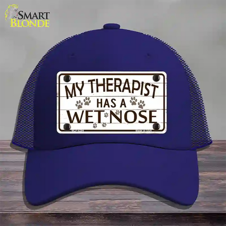 My Therapist Novelty License Plate Hat Mesh / Royal Blue