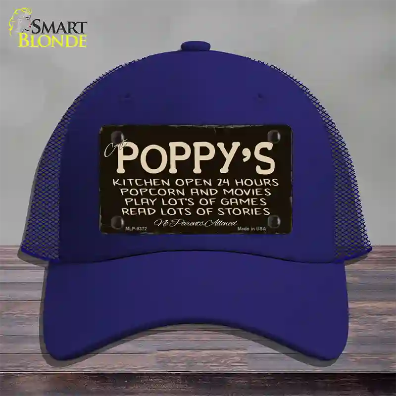 At Poppys Novelty License Plate Hat Mesh / Royal Blue