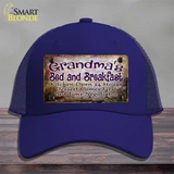 Grandmas Bed & Breakfast Novelty License Plate Hat Mesh / Royal Blue