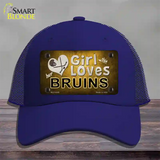 This Girl Loves Her Bruins Novelty License Plate Hat Mesh / Royal Blue