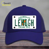 Lehigh FL Novelty License Plate Hat Mesh / Royal Blue