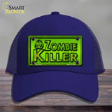 Zombie Killer Novelty License Plate Hat Mesh / Royal Blue