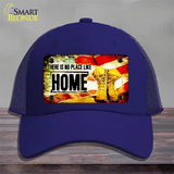 There Is No Place Like Home Novelty License Plate Hat Mesh / Royal Blue