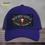 Response Vehicle Novelty License Plate Hat Mesh / Royal Blue