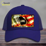 Georgia Love Novelty License Plate Hat Mesh / Royal Blue