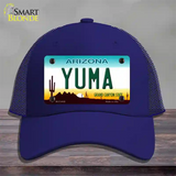 Yuma Arizona Novelty License Plate Hat Mesh / Royal Blue