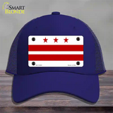 Washington DC Flag Novelty License Plate Hat Mesh / Royal Blue