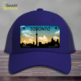 Toronto Silhouette Novelty License Plate Hat Mesh / Royal Blue