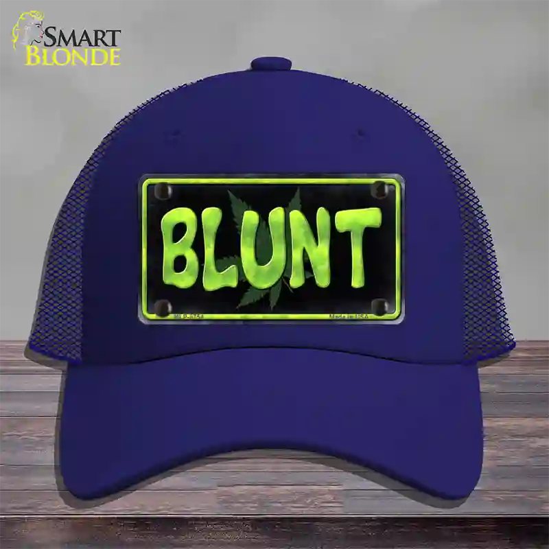 Blunt Novelty License Plate Hat Mesh / Royal Blue