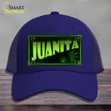 Juanita Novelty License Plate Hat Mesh / Royal Blue