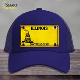 Illinois Dont Tread On Me Novelty License Plate Hat Mesh / Royal Blue