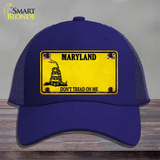 Maryland Dont Tread On Me Novelty License Plate Hat Mesh / Royal Blue