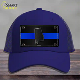 Alabama Thin Blue Line Novelty License Plate Hat Mesh / Royal Blue