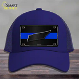 Tennessee Thin Blue Line Novelty License Plate Hat Mesh / Royal Blue