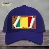 Mali Flag Scroll Novelty License Plate Hat Mesh / Royal Blue