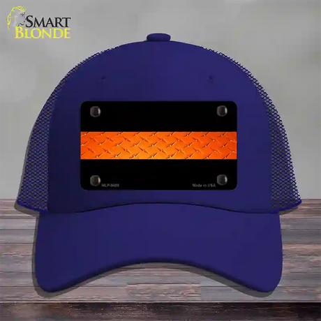 Rescue Personnel Diamond Novelty License Plate Hat Mesh / Royal Blue