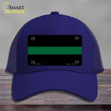 Thin Green Line Novelty License Plate Hat Mesh / Royal Blue