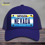 Nevada Nevada Novelty License Plate Hat Mesh / Royal Blue