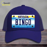 Bingo Nevada Novelty License Plate Hat Mesh / Royal Blue