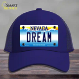 Dream Nevada Novelty License Plate Hat Mesh / Royal Blue