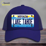 Lake Tahoe Nevada Novelty License Plate Hat Mesh / Royal Blue