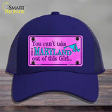 Maryland Girl Novelty License Plate Hat Mesh / Royal Blue