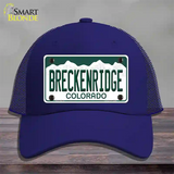 Breckenridge Colorado Novelty License Plate Hat Mesh / Royal Blue