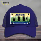 Auburn Alabama Novelty License Plate Hat Mesh / Royal Blue