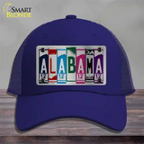 Alabama License Plate Art Novelty License Plate Hat Mesh / Royal Blue