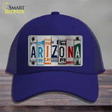 Arizona License Plate Art Novelty License Plate Hat Mesh / Royal Blue