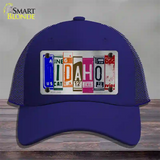 Idaho License Plate Art Novelty License Plate Hat Mesh / Royal Blue