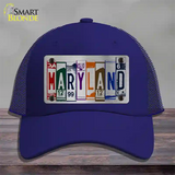 Maryland License Plate Art Novelty License Plate Hat Mesh / Royal Blue