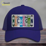 Michigan License Plate Art Novelty License Plate Hat Mesh / Royal Blue