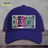 Missouri License Plate Art Novelty License Plate Hat Mesh / Royal Blue