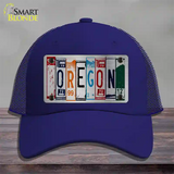 Oregon License Plate Art Novelty License Plate Hat Mesh / Royal Blue